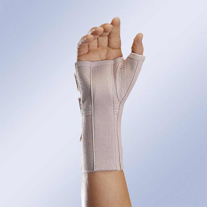 MUÑEQUERA ELÁSTICA ABIERTA LARGA CON FÉRULA PALMAR Y PULGAR MFP-D80/MFP-I80